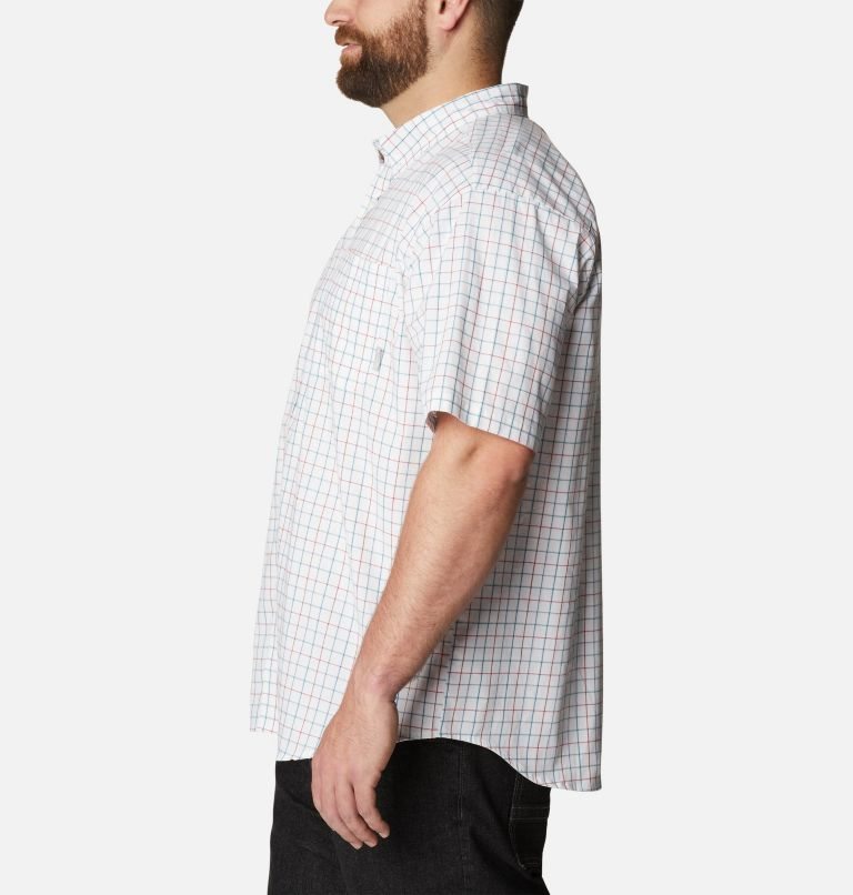Men's Columbia Rapid Rivers II Short Sleeve Shirts White | Plus Size CA-BC835